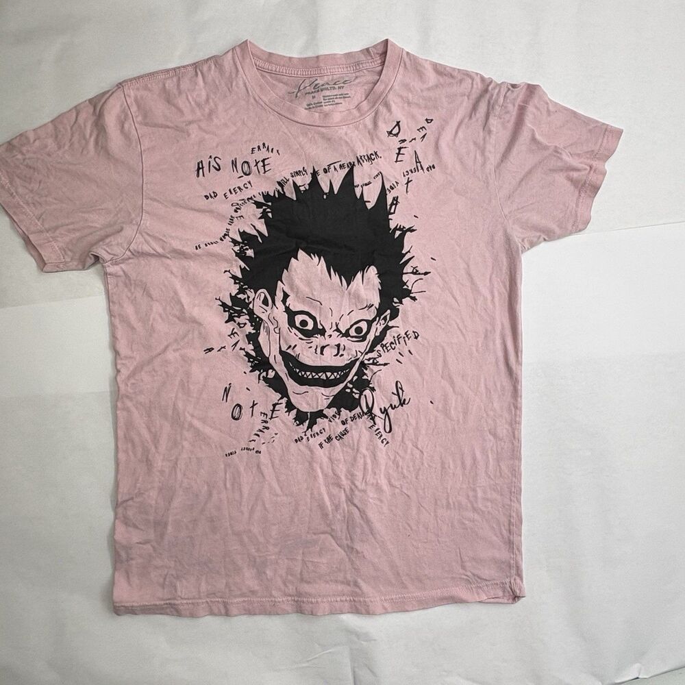 Death Note Ryuk T Shirt Mens M Pink Anime Manga Graphic Peace UNLTD NY